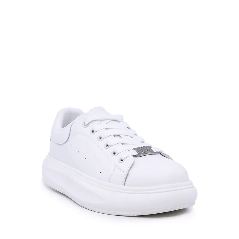 Sneakers copii albi din piele 3791mp319a — imaginea 2