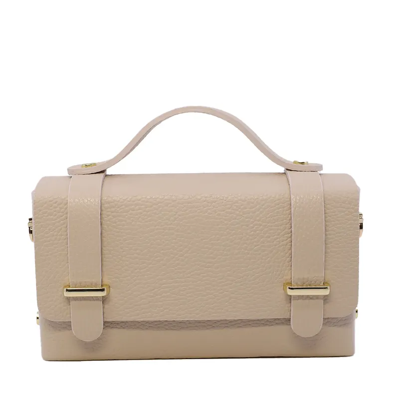Poșetă mini crossbody femei Luca di Gioia bej din piele 144POSP3644BE