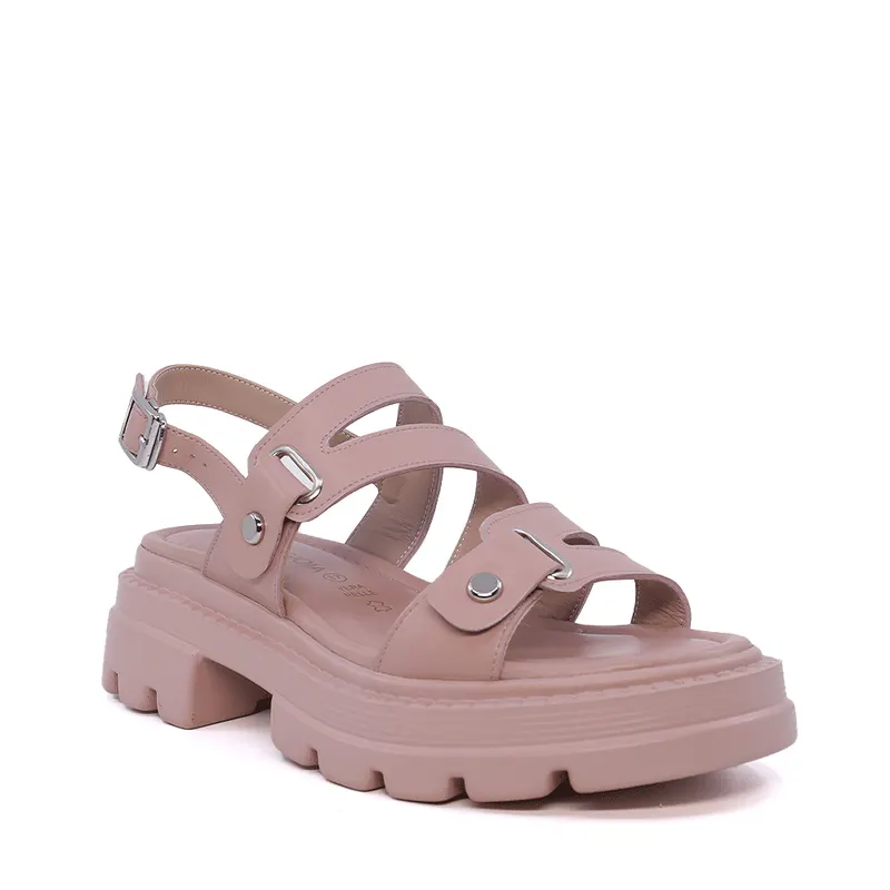Sandale femei Luca di Gioia roz din piele 1297DS1541RO — imaginea 2