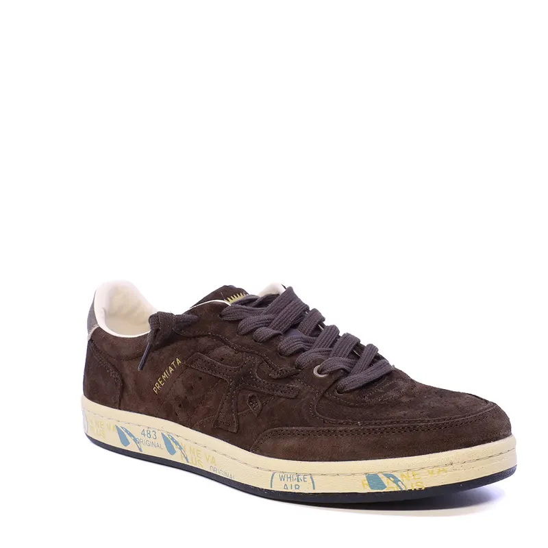 Sneakers bărbați Premiata BSKT Clay maro din piele întoarsă 1692BP8446VM — imaginea 2