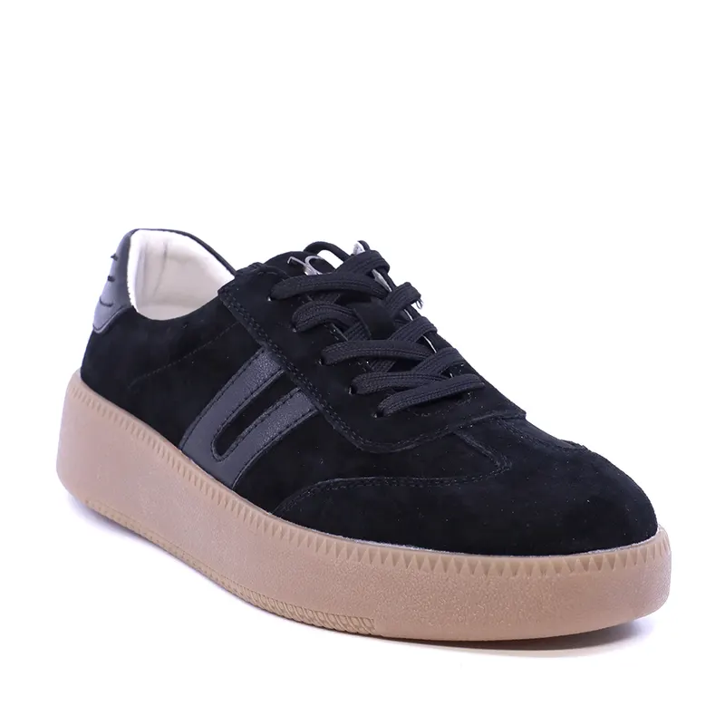 Sneakers femei Luca di Gioia negri din piele 1292DP1120VN — imaginea 2