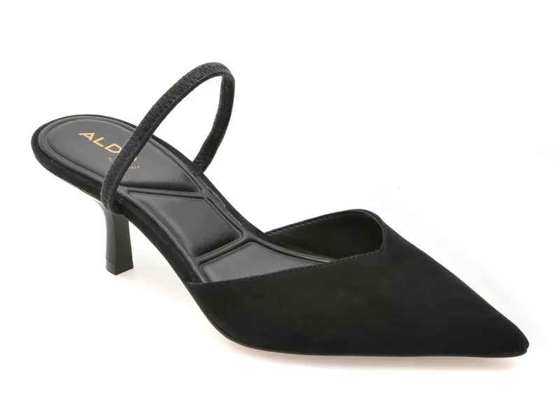 Pantofi eleganti ALDO negri, RE-JESSICA 001, din piele intoarsa