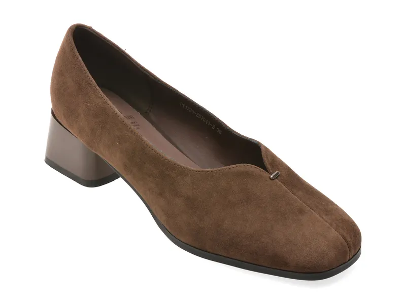 Pantofi eleganti FLAVIA PASSINI maro, PT1723, din piele intoarsa