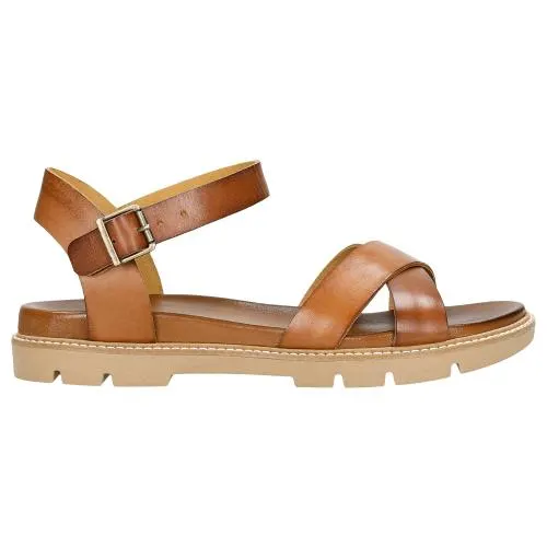 Sandale maro în stil casual damă