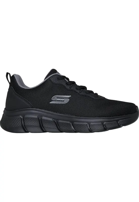 Pantofi sport Bobs B Flex Icy Edge negri pentru bărbați - cu șireturi - 118109-BBK