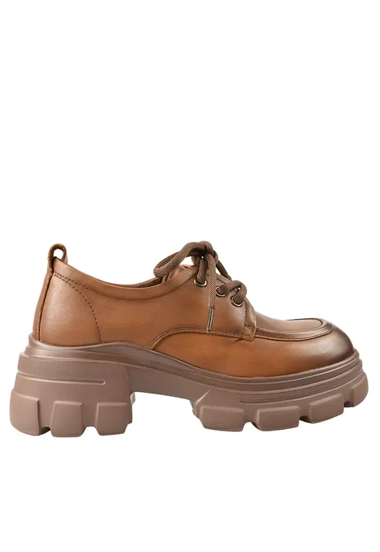 Pantofi casual - dama - KM 1606 maro - piele naturala