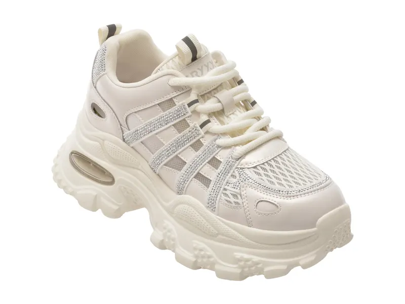 Pantofi sport albi, 737, din material textil