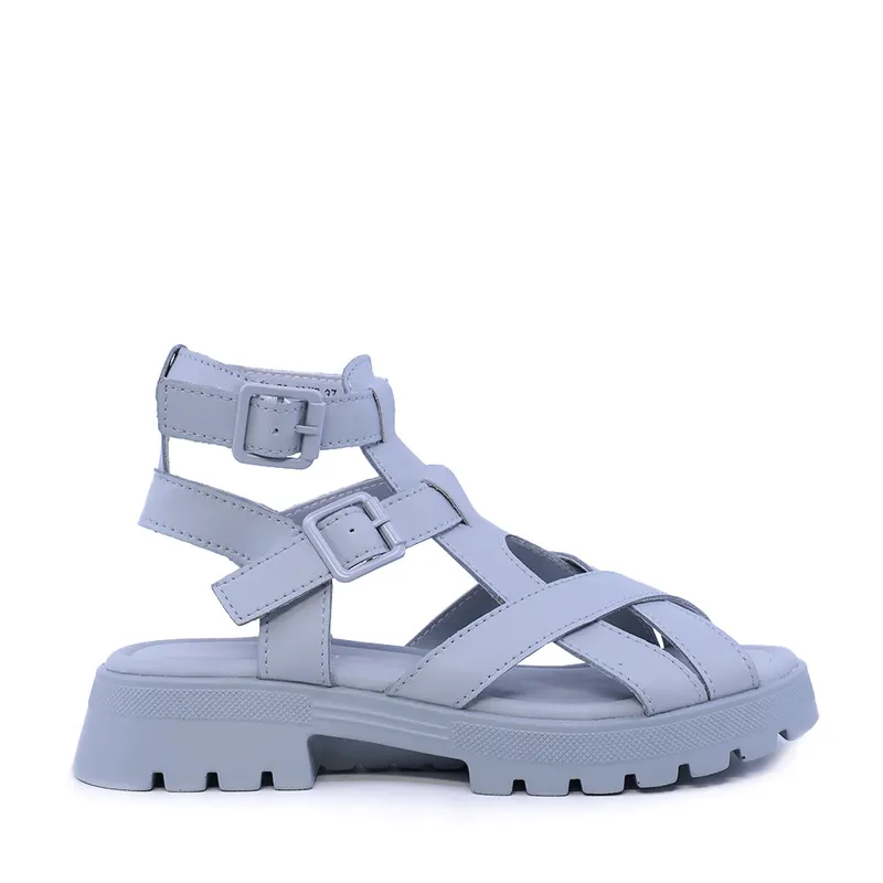 Sandale femei albastre din piele 1941DS021BL