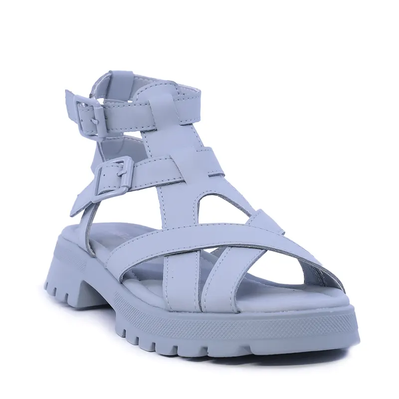 Sandale femei albastre din piele 1941DS021BL — imaginea 2