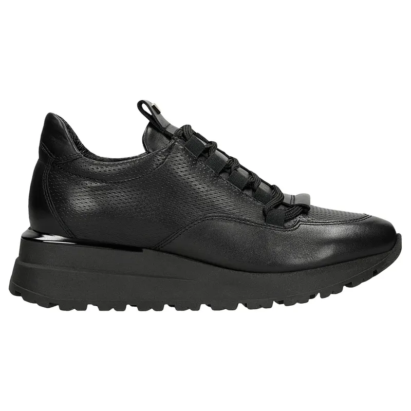 Sneakers negri cu talpa înaltă damă