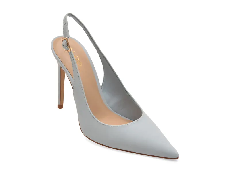 Pantofi eleganti albastri, STESSYSLING 499, din nabuc