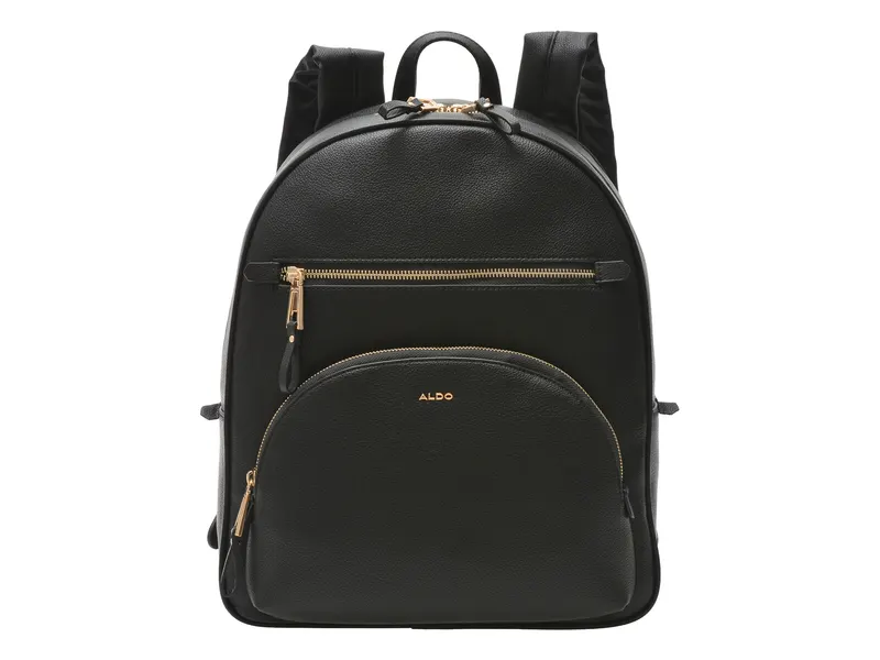 Rucsac negru, MOROUCOS 001, din piele ecologica