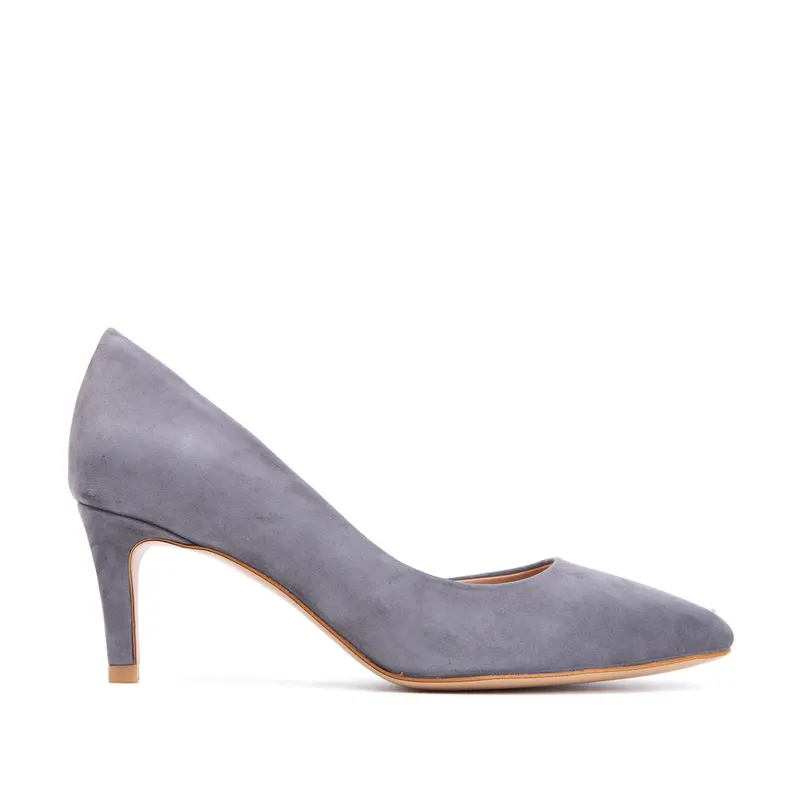 Pantofi Samantha Piele Intoarsa, Gri