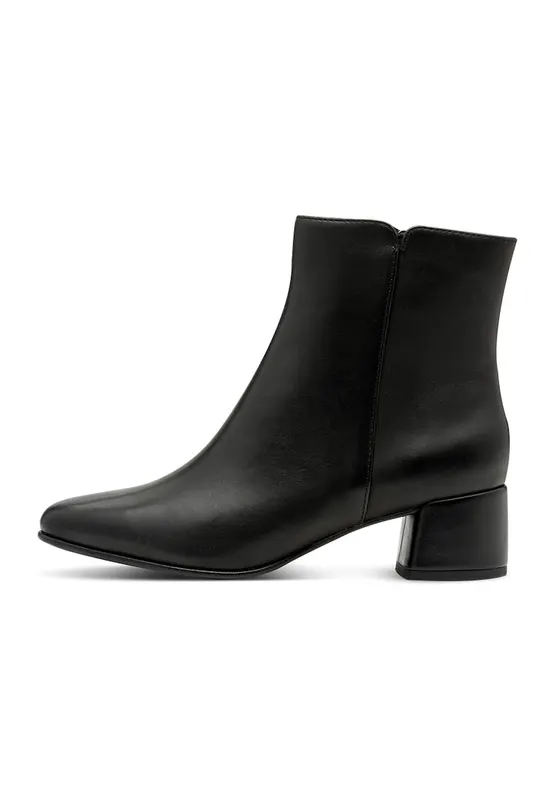 Botine de piele - Negru