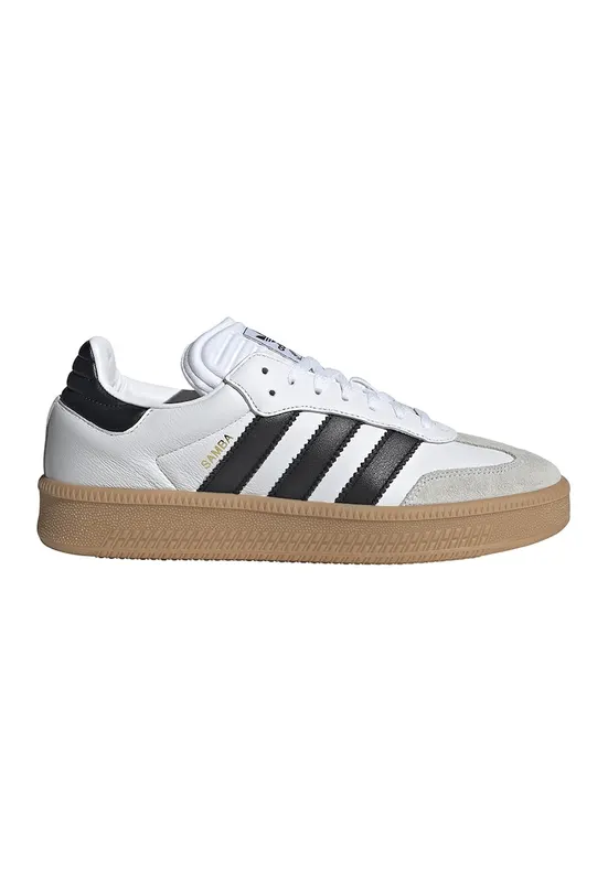 Pantofi sport din piele cu garnituri din material textil Samba XLG - Negru/Maro taupe deschis/Alb optic