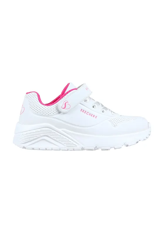 Pantofi sport Uno Lite din piele ecologica cu velcro - Alb