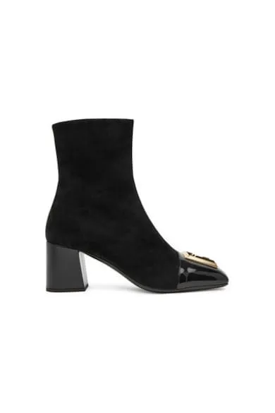 Ghete dama 305314185 - Piele naturala - 36 EU - Negru