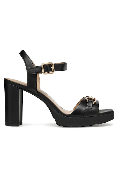 Sandale dama - D55B6A-000TU - Piele naturala - Negru - Negru
