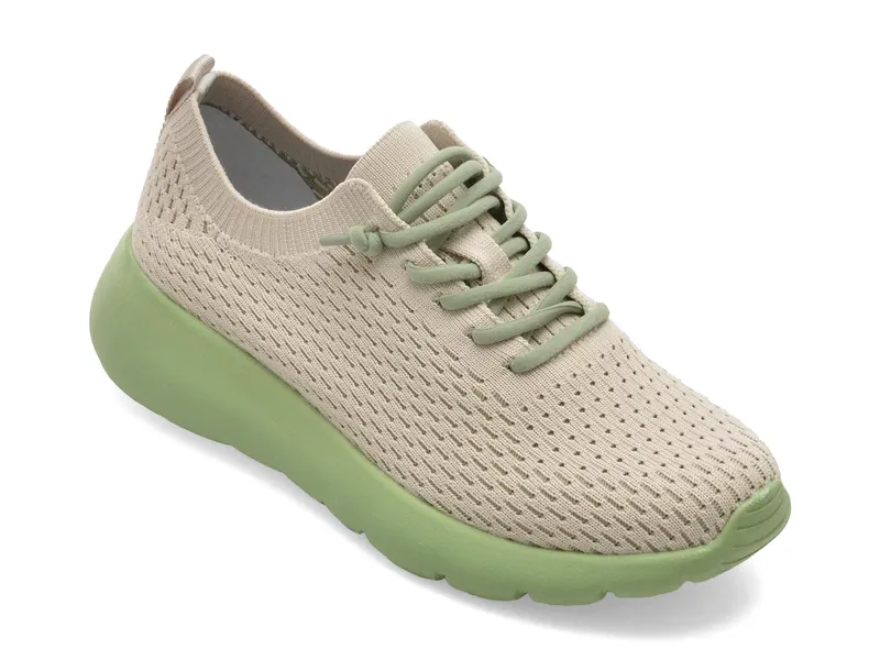 Pantofi sport bej, 605, din material textil