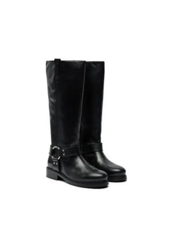 Cizme dama - 304553493 - piele naturala - negru