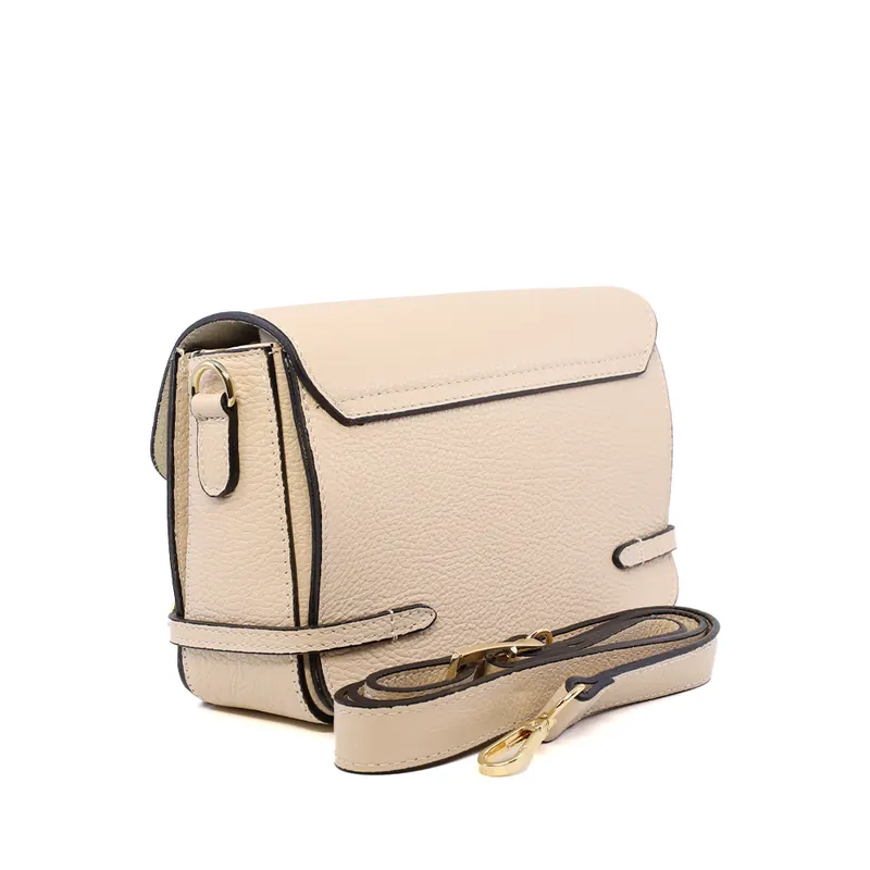 Poșetă crossbody femei Luca di Gioia bej din piele 144POSP3384BE — imaginea 2