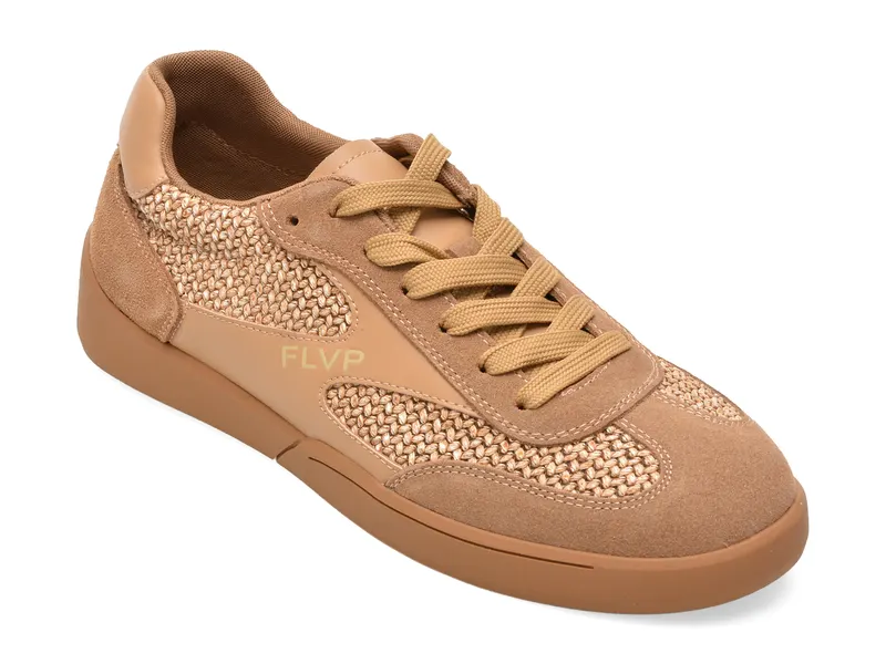 Pantofi sport FLAVIA PASSINI maro, 18381, din material textil si piele naturala
