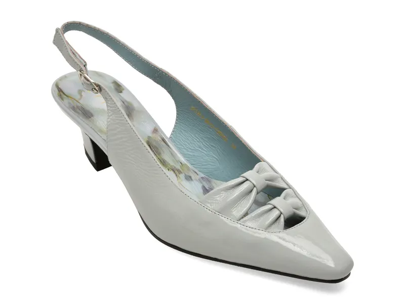 Pantofi eleganti EPICA albastri, 3F3761, din piele naturala lacuita