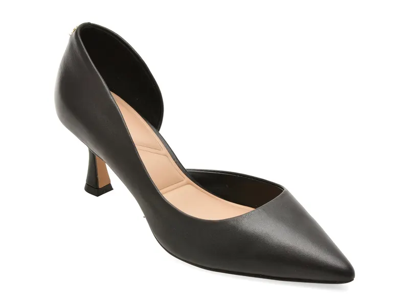 Pantofi eleganti negri, GRAYWIEN 001, din piele naturala