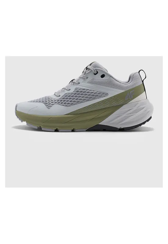 Pantofi trekking barbati plasa - gri/kaki