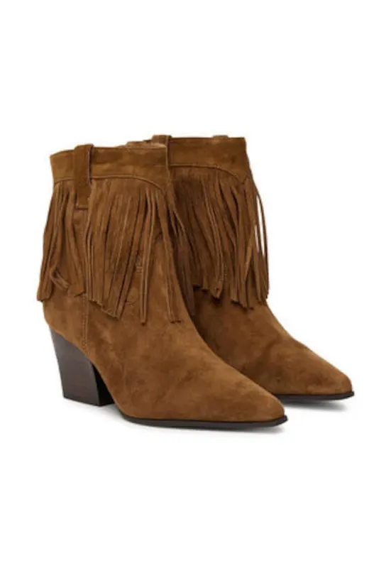 Botine dama - maro - piele