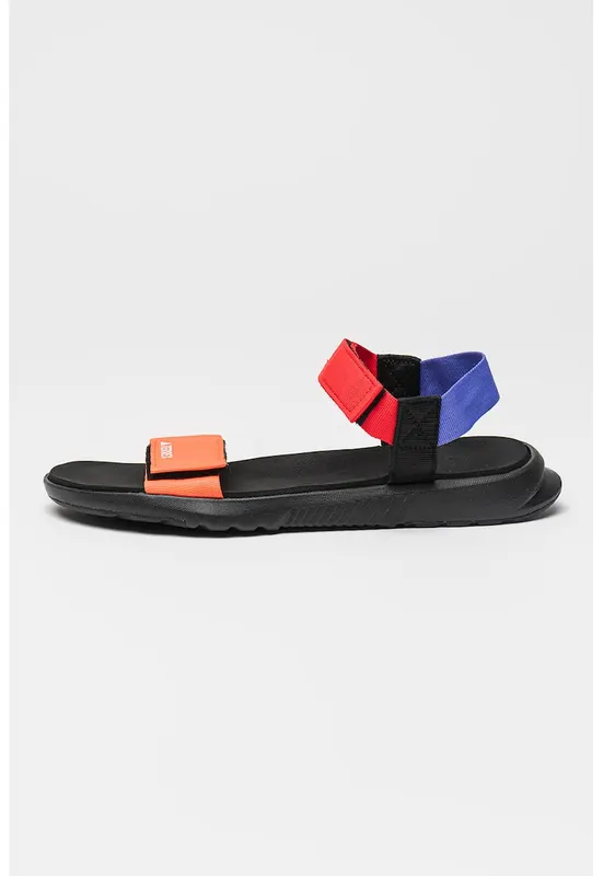 Sandale cu velcro si logo discret Terrex - Negru/Portocaliu/Violet