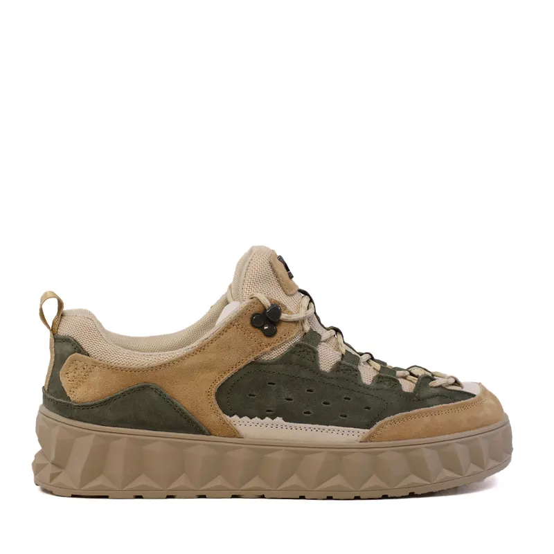 Sneakers bărbați Luca di Gioia bej multi din piele întoarsă 1321BP1210VBE