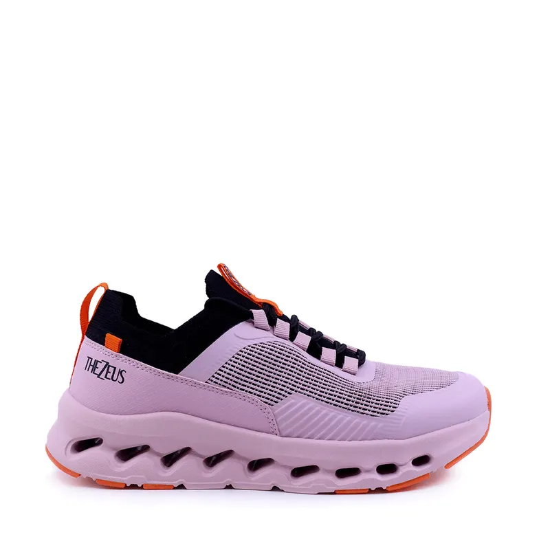 Sneakers femei Thezeus roz din piele și material textil 2491DPS31781RO