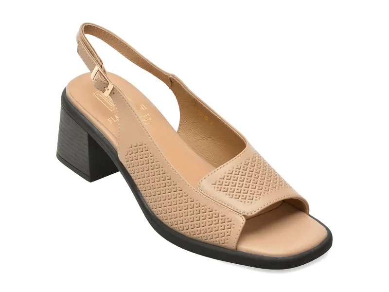 Sandale FLAVIA PASSINI bej, JH62, din piele naturala