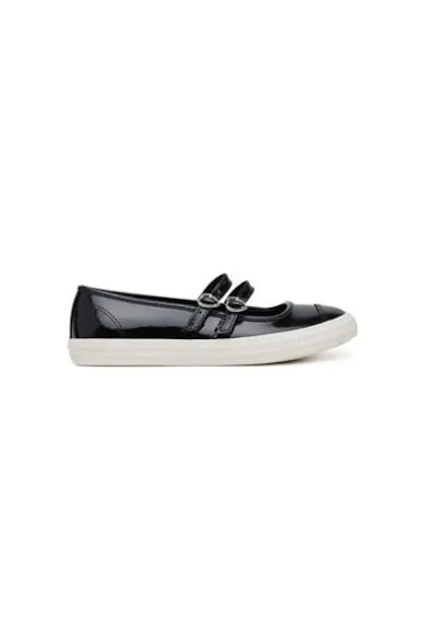 Balerini A13654C - Piele naturala - Negru - Negru