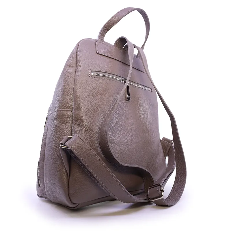 Rucsac femei Enzo Bertini gri din piele 154RUCP3375GR — imaginea 2