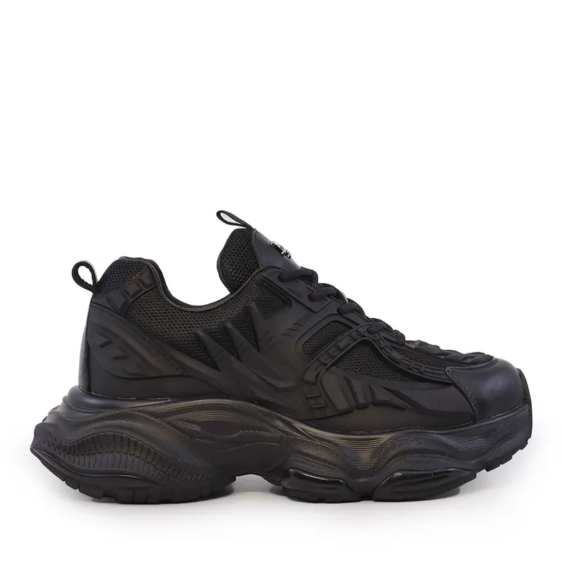 Sneaker femei Enzo Bertini negri din piele și textil 3861DP281N