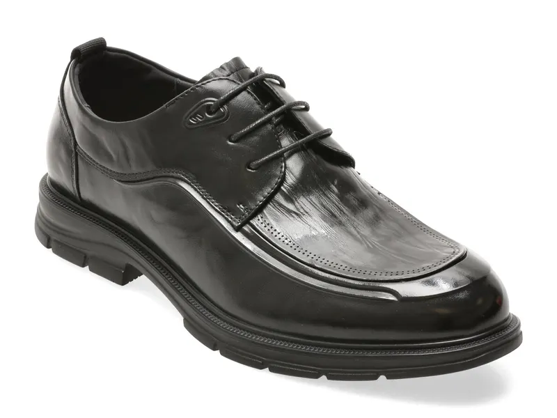 Pantofi eleganti EPICA negri, AH01N, din piele naturala