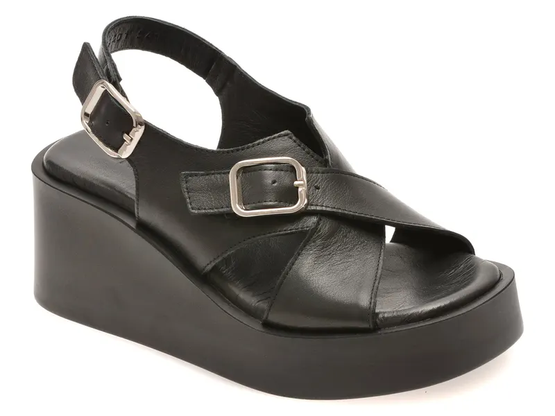 Sandale GRYXX negre, 4212641, din piele naturala