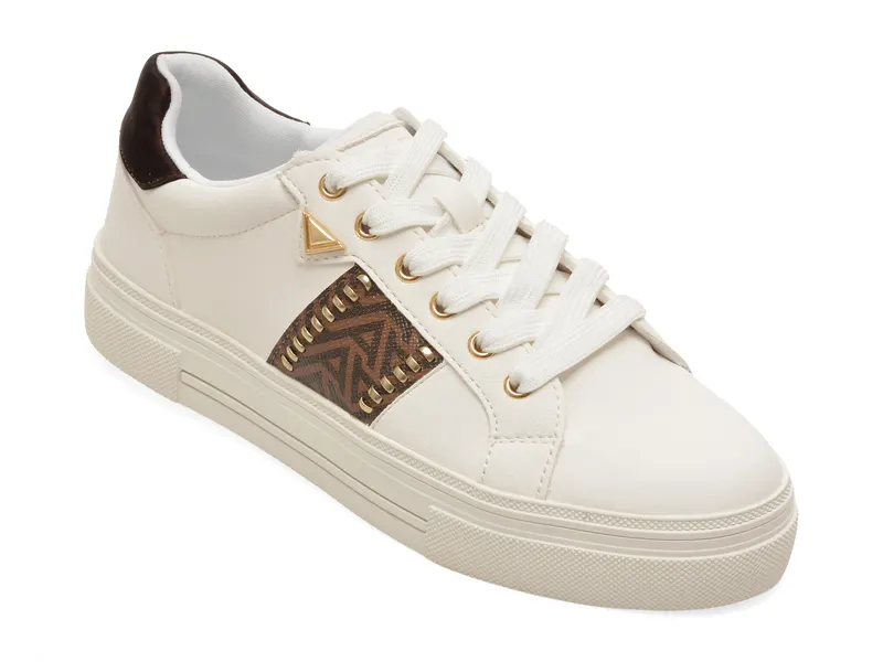 Pantofi sport ALDO albi, SADDIE 125, din piele ecologica