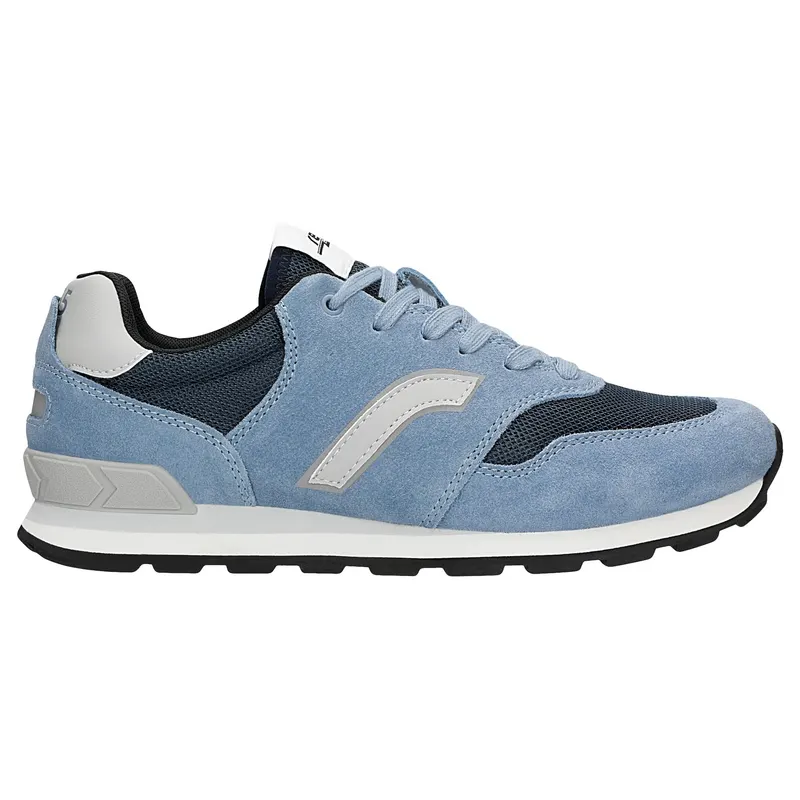 Sneakers RELAKS albastru-bleumarin cu inserții gri