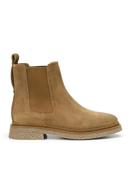 Ghete de piele intoarsa - Bej