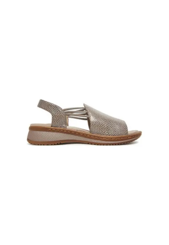 Sandale dama - 12-29005-13 - Piele naturala - Bej