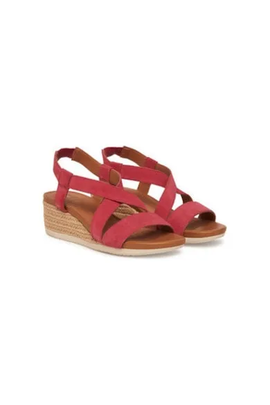Espadrile dama D55HHA-00022 - Piele naturala - Roz