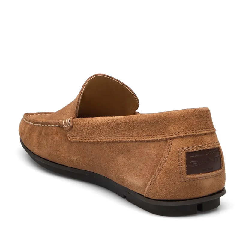Mocasini bărbați Gant Wilmon cognac din piele întoarsă 1749BM633914VCO — imaginea 2