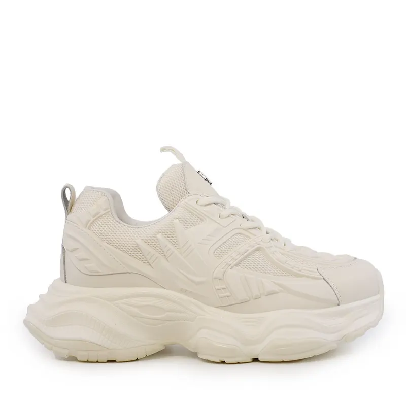 Sneaker femei Enzo Bertini bej din piele și textil 3861DP281BE