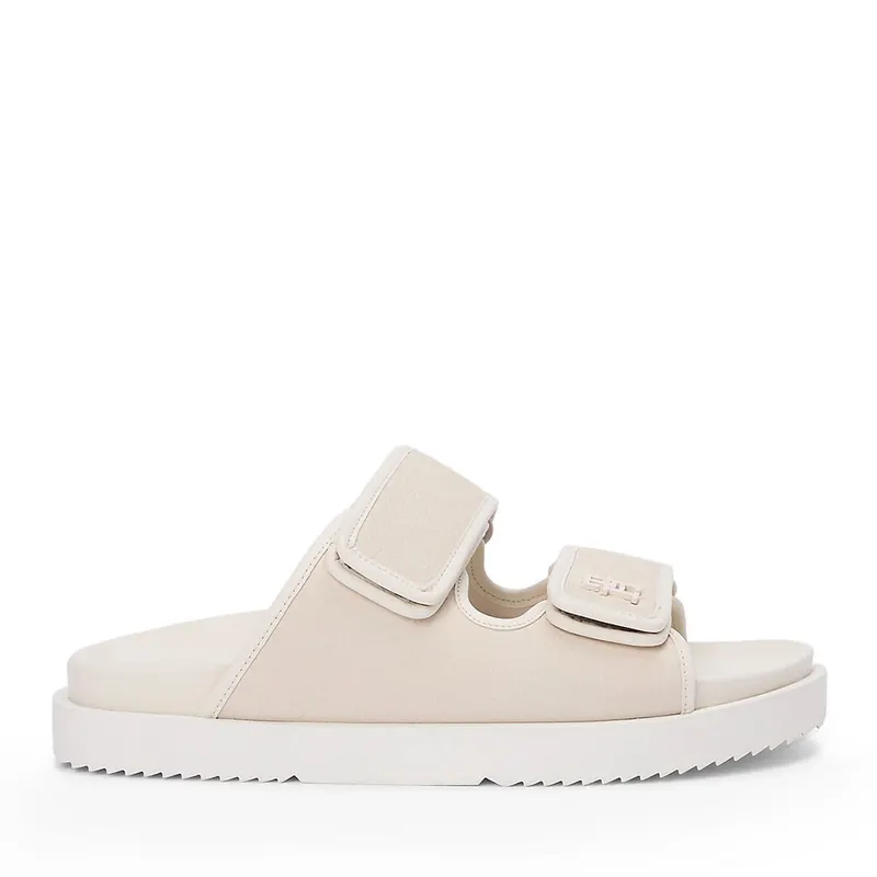 Saboți femei Tommy Hilfiger ivoire din piele 3411DST9298IV