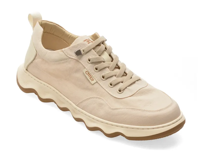 Pantofi sport bej, 5208, din material textil
