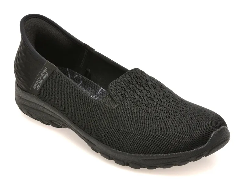 Pantofi sport SKECHERS negri, REGGAE FEST 2.0, din material textil