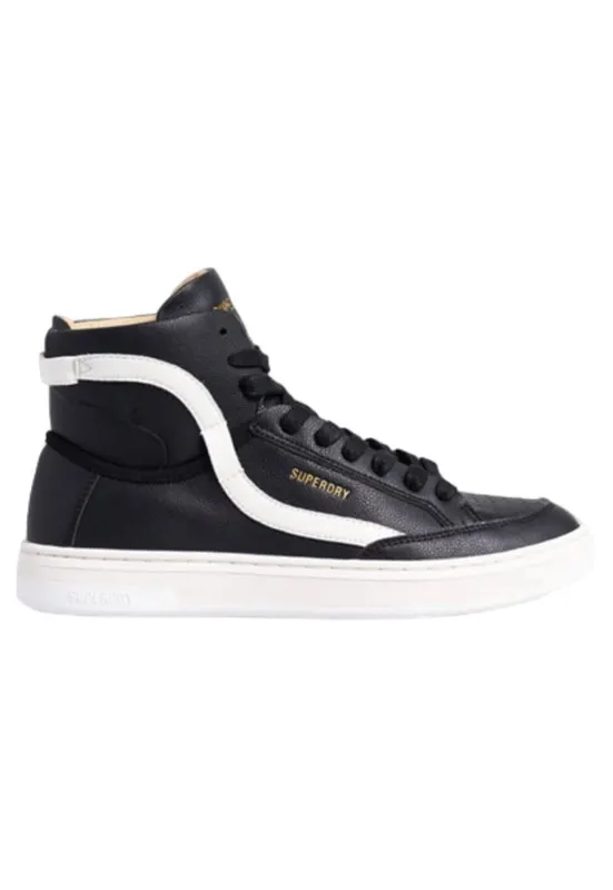 Tenesi din piele ecologica high-top -